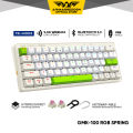Armaggeddon GMK-100 RGB Gasket Mechanical Keyboard | 3 Modes | 2.4G Wireless | BT 5.0 | HotSwappable Lubed Switches. 