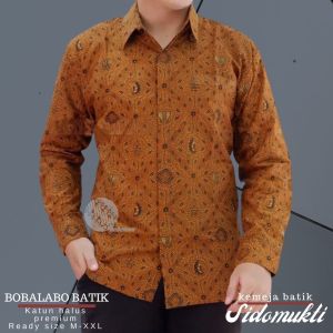 Kemeja Batik Pria Lapis Furing | Hem Cowok Lengan panjang | Baju laki-Laki Dewasa Katun Halus Premium