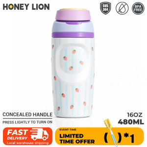Leakproof Thermal Bottle 304 Stainless Steel Vacuum Tumbler with Safety Lock Portable Mug for Bag and Car Use- HoneyLion