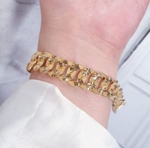 Gelang Xuping Plat Grigi Pasir Gold CXA143