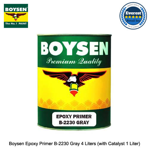 Boysen Epoxy Primer B-2230 Gray 4 Liters (with Catalyst 1 Liter ...