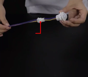 สวิตช์เซ็นเซอร์ตรวจจับการเคลื่อนไหวเครื่องตรวจจับรังสี LED 40มม. พร้อมการปรับเวลาล่าช้า