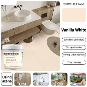 【2026 New Upgrade】 Tile Paint Tile Color Changing Paint Waterproof AntiFouling Non-Slip Tile Floor Renovation Painting Duty Epoxy Floor Paint Coating Toilet Bathroom