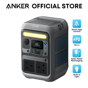 Anker SOLIX C300 Portable Power Station 288Wh 300W (600W Surge) Power Bank 7-Port Fast Charging A1722