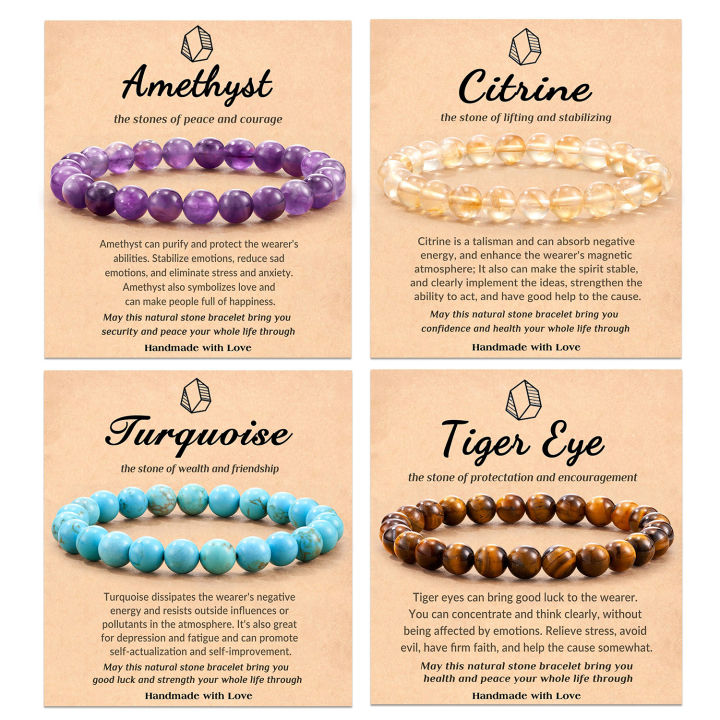 Arusha Sunstone Natural Crystal Stone Bracelets | Shopee Philippines-seedfund.vn