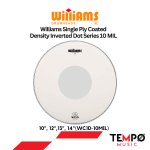 Williams WC1D หนังกลองเคลือบ 1 ชั้น Dot คุมก้องดี ทนทาน เสียงกลางชัด