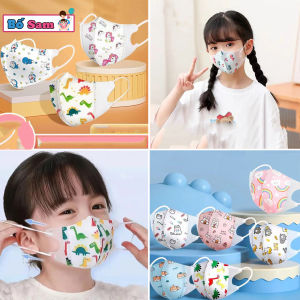 Set 10 chiếc khẩu trang trẻ em 3D cho bé 3-10 tuổi kháng khuẩn Shop Bố Sam