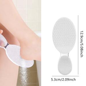 2Pcs Nano Glass Foot File Double-Sided Exfoliating Foot Grinder Hard Dead Skin Callus Remover Foot Scrubber Pedicure Foot Care Tool
