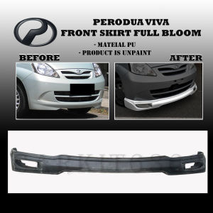 PERODUA VIVA FULL BLOOM FRONT SKIRT LIP ORIGINAL SKIRT BODYKIT (MATERIAL PU)