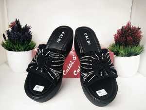 99Shoes Wanita Sandal Wedges Terbaru Insole 6.7 Cm Cantik