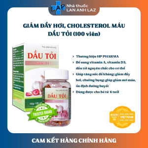 DẦU TỎI GARLIC OIL HP PHARMA (100 viên) - Giúp tăng sức đề kháng giảm mỡ máu ổn định đường huyết.