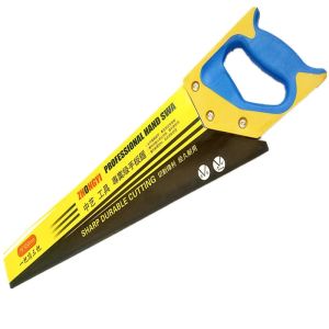 18 Inch High Carbon Tool Steel Hand Saw Straight Saw Garden Decoration Woodworking Tool Rubber Handle Sharpened Teeth