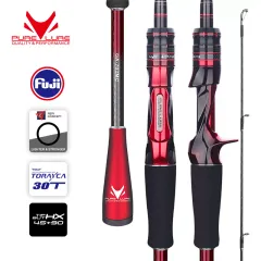 PURELURE ROCRS High Sensitivity Travel Portable Fishing Rod 2.1m