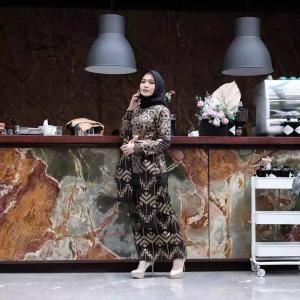 ANGGARA BUTIK Kebaya Tunik Modern Baju Lebaran Wanita Outfit Kondangan Wisuda AQILLA SET