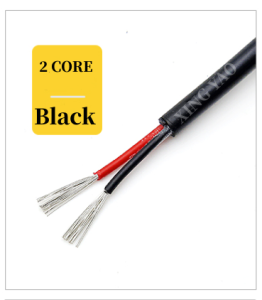 UL2464 5M Black 18AWG 2 3 4 5 6 8 10Core Royal Cord Speaker Wire Tinned Copper PVC Insulated Sheath Power Cable