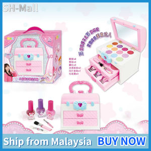 Kids Makeup Set Non ToxicWashable Cosmetics Toys Set Pretend Game Princess Eyeshadow Blush Lipstick Makeup HandbagMake up set for Kids RealChristmas gifts toy for kids girl