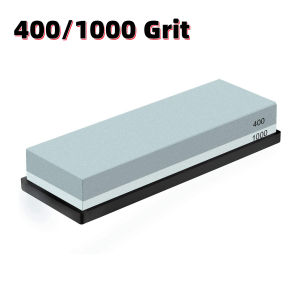 Whetstone Knife Dual Sided 400/1000 Grit 1000/4000 Grit Water Stone-Sharpener and Polishing Tool for Kitchen Hunting and Pocket Knives Blades