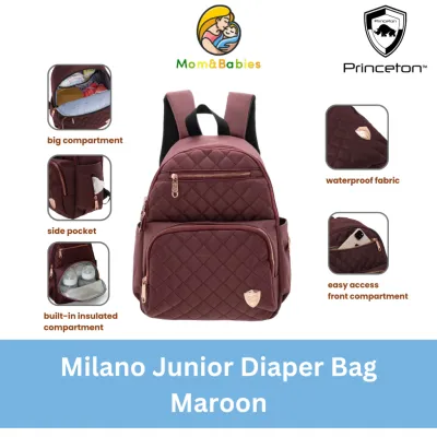 Princeton Milano Junior Series Baby Diapers Bag Mummy Bag Multifunction Waterproof Large Capacity