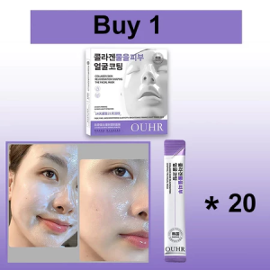 Ouhr Collagen Firming Mask 14 Days Firming 21 Days Light Striation Even Skin Tone Moisturizing Skin Anti Wrinkles