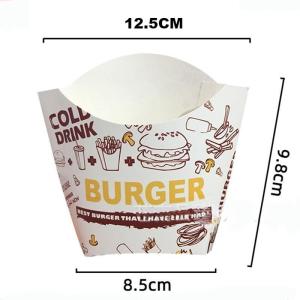 50Pcs Dus Kentang French Fries Kertas Box Kentang Goreng French Fries Tahan Minyak