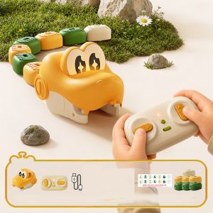 SUDMFK Interactive RC Snake Car Toy  Bead Eating ic Remote Control Car Funny Battle Game ic Snake Car Boys
