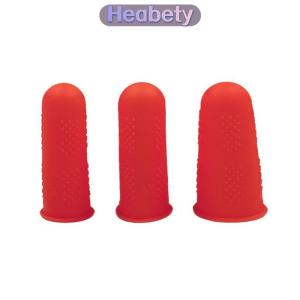 Heabety  3 cái Silicone chống cắt chịu nhiệt ngón tay bảo vệ ngón tay cap nấu ăn công cụ