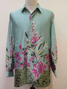 Kemeja Batik Lelaki Baiduri #Kemeja23031 Seta Pura Silk BBS