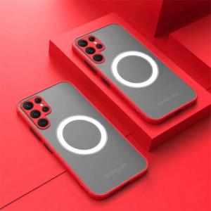 Suitable for Samsung S25 S24 S23 S22 Magnetic Mobile Phone Cases A52 A53 A73 Matte Anti-fall Protective Samsung S25 Ultra Case