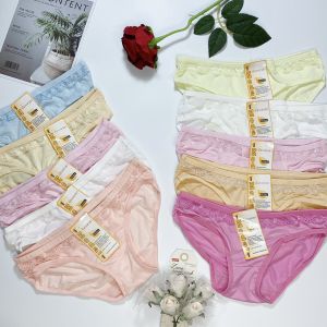 [HCM]Combo 10 quần lót nữ Thái thun lạnh viền ren mềm mại thoáng mát size dưới 55kg