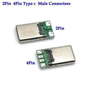 NUBE 2Pin 4Pin USB Male Plug SB 3.1 16P Electric Terminal Jack Tail Male Plug Data Cable Connector
