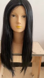 Platinum blonde wig Roleplay Nightmare Sally Glam Adults with long hair parted in the middle