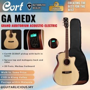 Cort GA-MEDX Grand Regal Series 41inch Semi Acoustic Electric Guitar with Pick Up