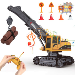 Mainan Mobil Mobilan Remote Control Skala 1:22 Model Crane Truck Excavator Toys Anak Laki Laki