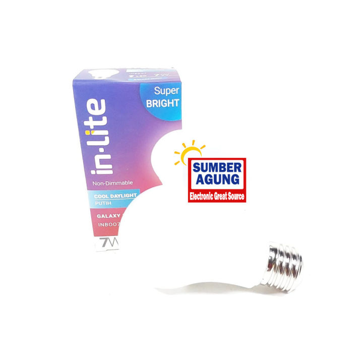 Lampu LED Inlite 5W 5Watt Cahaya Putih Cool Daylight 5 Watt Galaxy ...