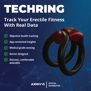 FirmTech TechRing Erectile Health Tracker | Comfortable Penis Ring | Medical Grade | App-Connected