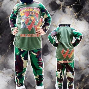 Kaos anak loreng / stelan anak loreng / kids army / baju anak / kaos anak / kaos loreng