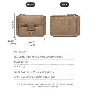 PARKOUR ดอกเดซี่เล็ก กระเป๋าสตางค์บางพิเศษ สีลูกอมสี กันน้ำกันน้ำได้ กระเป๋าใส่เหรียญวินเทจ เรโทร หนังพียู กระเป๋าสั้นผู้หญิง ผู้หญิงสาว