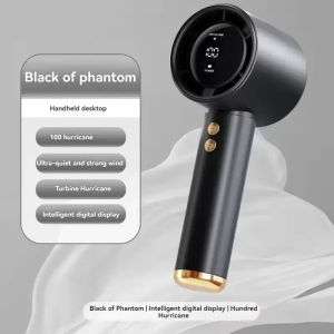 LinJn Electric Fan Handheld Fan 5000 mAh 100 Gears of Hurricanes Smart Small Portable Fan