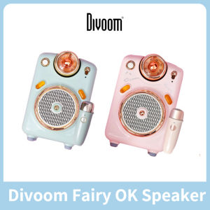 Original Divoom Fairy OK Bluetooth Speaker with microphone FM Radio and Multifunctional Karaoke Speaker