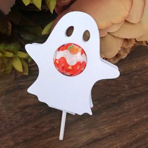 Halloween Ghost Lollipop Holder Metal Cutting Dies DIY Stamps Crafts Template Mold Stencils for Embossing Scrapbooking