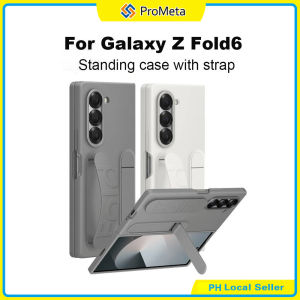 Wrist Strap Case for Samsung Galaxy Z Fold 4 5 6 Silicone Protective Cover with Stand