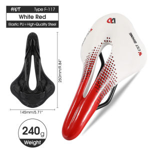 WEST BIKING Yên Xe Đạp Thoải Mái Đệm Thoáng Khí Rỗng Da PU Mềm Mại Không Thấm Nước Đi Xe Đạp Yên Ngựa Đường Xe Đạp Chỗ Ngồi Đi Xe Đạp Phụ Kiện