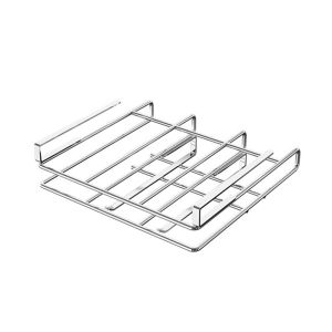 ETIONS Under Cupboard Cutting Board Holder Hanging Rack with Hooks Stainless Steel Storage Shelves Partition Storage Space Saving Pot Lid Storage Rack Office