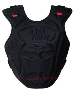 Rompi Motor Plus Atau Alas Dada Depan Model Motor Pelindung Dada Motor Anti Angin Bonus Sarung Tangan Woll - Hitam JM Variasi Aksesoris Sepeda Motor Murah