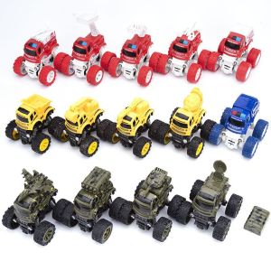 Monster Truck Army Construction Police Ambulance Toys 4WD 4 Wheels Kereta Mainan Budak Children Toy Car Collection