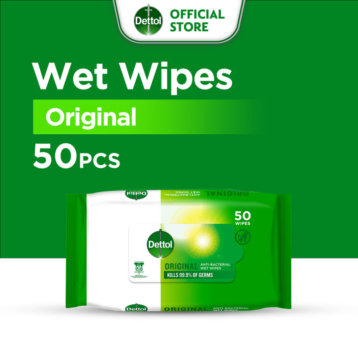 Dettol Anti Bacterial Wet Wipes 50s