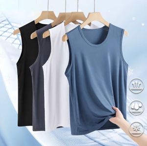 Paket 4 Pcs Singlet Pria Slim Fit – Bahan Rib Cotton Elastis & Adem