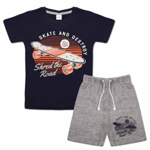 (2Y-8Y) Original Coccodrillo Boy Playset / Shirt and Short Pant Set - 5 Designs (Stocklot)