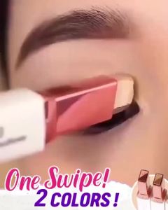 2 In 1 Double Color Lazy Eyeshadow Stick Waterproof Lasting Shimmer Eyeshadow Easy To Wear
