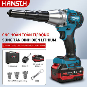 Máy cấy đinh tự động CNC HANSCH máy khoan cầm tay dùng pin lithium không thể kéo đinh thép không gỉ đinh nhôm 2.4-5.0 công cụ ghim đinh